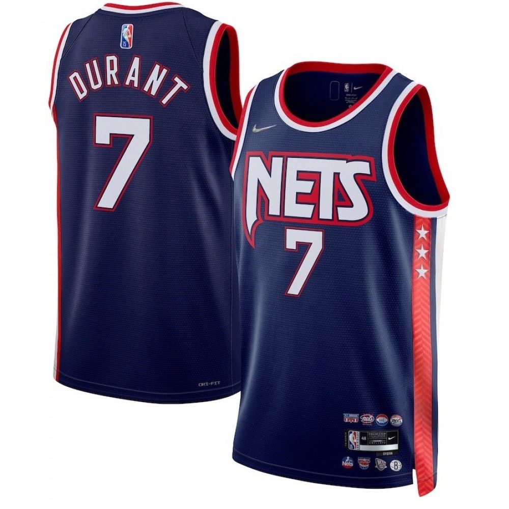 Men's Brooklyn Nets Kevin Durant #7 Navy 2021/22 Swingman Jersey - City Edition-Pro Kit Vault | Brand New 26/27 Sports Jerseys